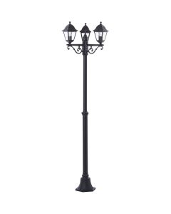 Brilliant Nissie 90995A06 mat zwarte lantaarnpaal
