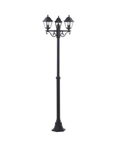 Brilliant Nissie 90995A06 mat zwarte lantaarnpaal
