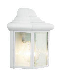 Brilliant Nissie 91018A05 witte buitenlamp van metaal en glas