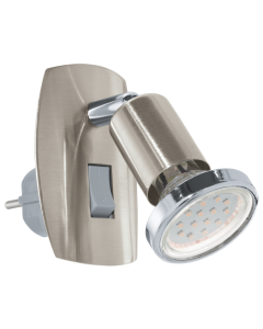 Eglo Mini 4 LED stekkerlamp 92924 nikkel