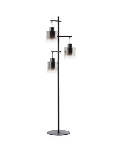 Brilliant Simonis 93168/93 rookglazen vloerlamp