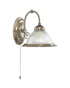 Searchlight American DIner 9341-1 bronskleurige wandlamp