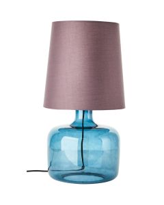 Brilliant Hydra 94583/03 donker blauwe glazen tafellamp