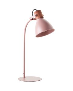 Brilliant Erena 94555/04 roze tafellamp met hout