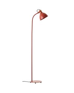 Brilliant Erena 94556/01 rode vloerlamp met hout