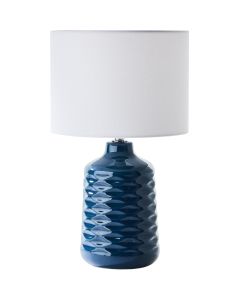 Brilliant Ilysa 94569/73 blauw met witte tafellamp