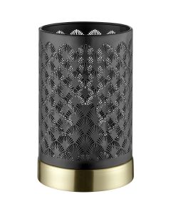 Brilliant Neolia 94963/86 zwart met goud kleurige tafellamp
