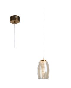 Hanglamp Cyclone messing 12cm