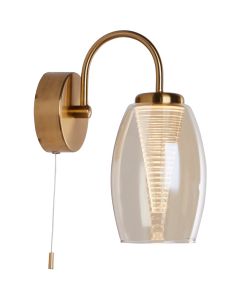 Searchlight Cyclone 97292-1CP messing wandlamp