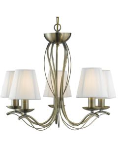 Searchlight Andretti 9825-5AB bronzen kroonluchter