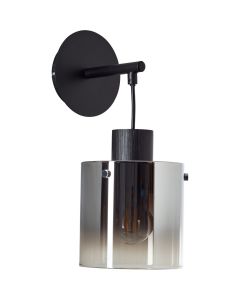 Wandlamp Simonis rookglas 34cm