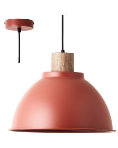 Brilliant Erena 99836/01 rode hanglamp met hout