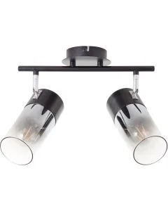 Brilliant Alia 99862/93 zwart met rookglazen spot