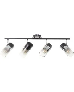 Brilliant Alia 99863/93 zwart met rookglazen spot