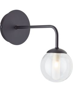 Brilliant Gitse 99906/76 zwart badkamer wandlamp