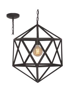 Freelight Cubo H5672Z hanglamp zwart