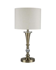 Searchlight Oscar EU1011AB antiek bronzen tafellamp