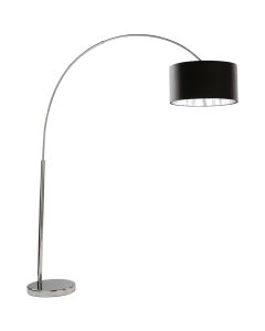 Searchlight Giant Arc EU1013CC chromen booglamp met zwarte kap