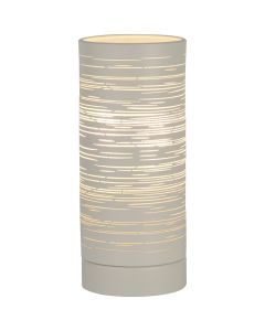 Searchlight Savvy EU1941-1WH witte tafellamp van metaal