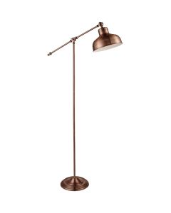 Searchlight Macbeth EU2028CU koperkleurige vloerlamp