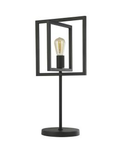 Searchlight Plaza EU23201-1BK zwarte tafellamp