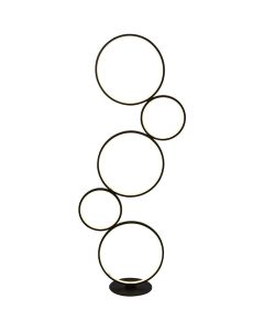 Searchlight Cirque EU25771-5BK zwart metalen vloerlamp