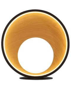 Searchlight Curio EU36301-1BK zwart met houten tafellamp