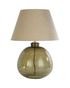 Searchlight Zenith EU44651GR tafellamp van groen gerecycled glas