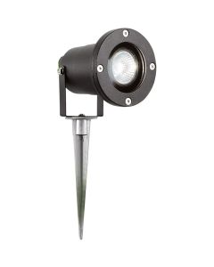 Searchlight Spikey EU5001BK-LED zwarte tuinspot