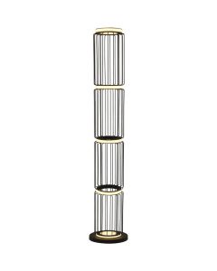 Searchlight Circulo EU54211-1BK zwart metalen vloerlamp