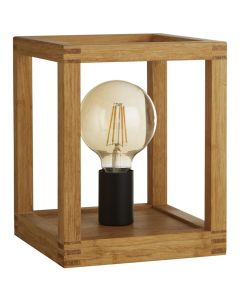 Searchlight Square EU54742-1NA houten tafellamp
