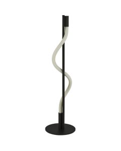 Searchlight Serpent EU212BK zwarte tafellamp met opalen buis