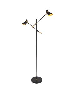 Vloerlamp Diablo zwart 160cm