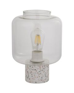 Searchlight Vessel EU60245 terrazzo tafellamp met helder glas