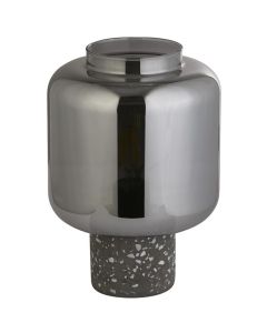 Searchlight Vessel EU60245SM terrazzo tafellamp met rookglas