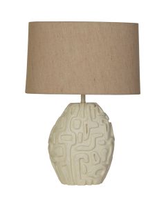 Searchlight Adelaide EU61520CR creme resin tafellamp