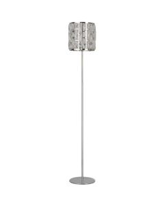 Searchlight Bijou EU6589CC chromen vloerlamp met kristalglas