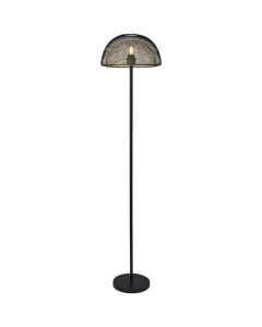 Searchlight Honeycomb EU6849BGO zwart met goudkleurige vloerlamp