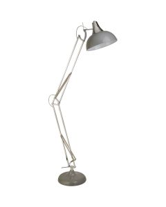 Searchlight Goliath EU8082GY grijze met chromen vloerlamp