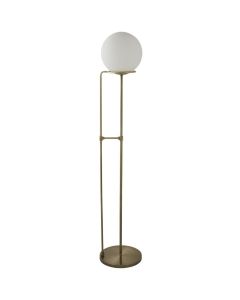 Searchlight Sphere EU8093AB antiek bronzen vloerlamp met opaal glas
