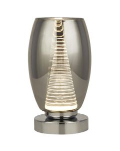 Searchlight Cyclone EU97293-1SM rookglazen tafellamp