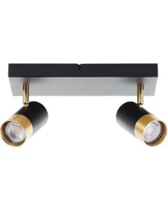 Brilliant Vigolo G03413/86 zwart met goudkleurige spot