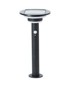 Brilliant Garvina G40406/06 zwarte sokkellamp met zonnepaneel