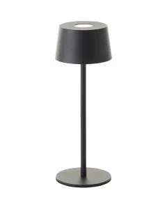 Brilliant Jona G40900/06 zwarte tafellamp met accu