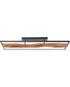 Plafondlamp Chaumont zwart 100cm