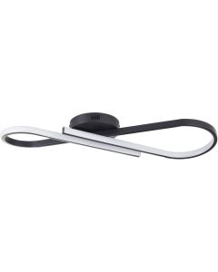 Plafonniere Hinton zwart 66cm