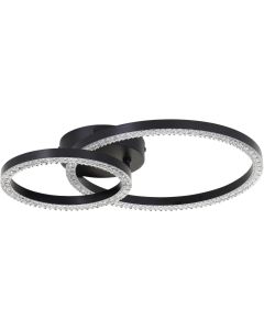 Plafonniere Aurelia zwart 40cm