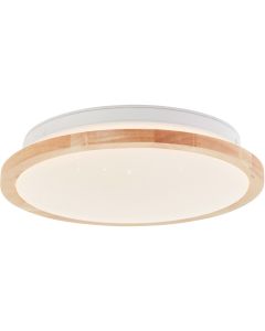 Brilliant Farrica starry G97135/75 houten plafonniere met sterrenlook