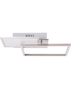 Brilliant Zelia G99378/68 staal kleurige plafondlamp