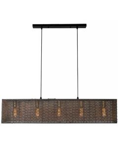 Freelight Avola H0801Z zwart gouden hanglamp